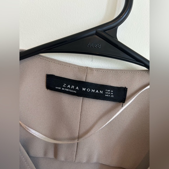 ZARA Asymmetrical Sleeveless Vest with Tie Front - Picture 8 of 13